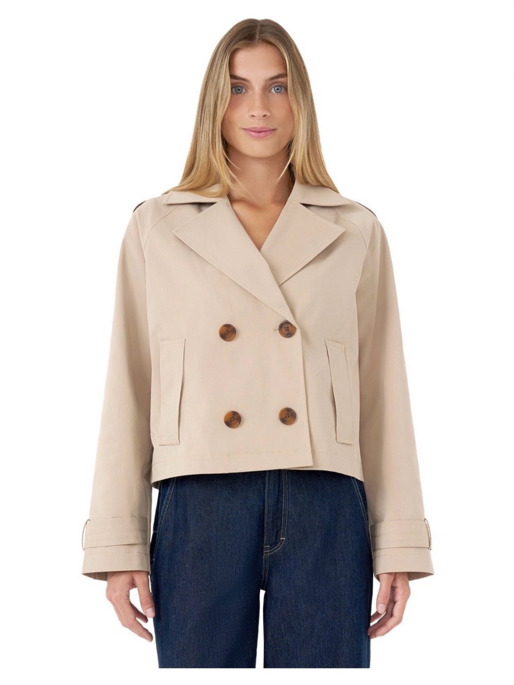 Rebecca Minkoff Women's Cropped Trench Coat